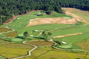 On overhead view of Southers Marsh Golf Course